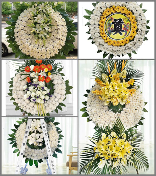 广东广州市花都区狮岭镇益群村花圈速递